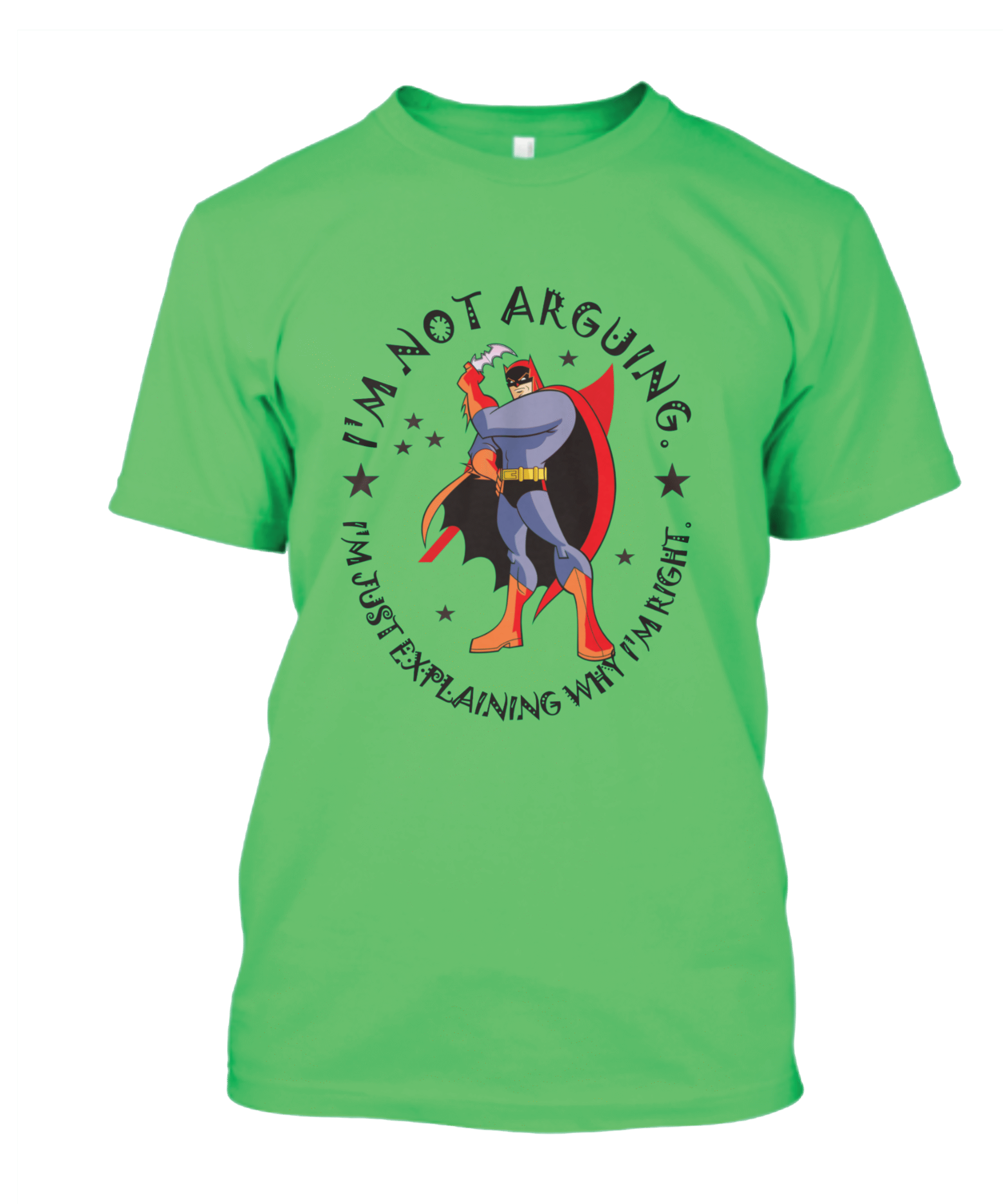 Sarcastic Gift Idea – Retro Comic Hero with “I’m Not Arguing” Quote - Image 5